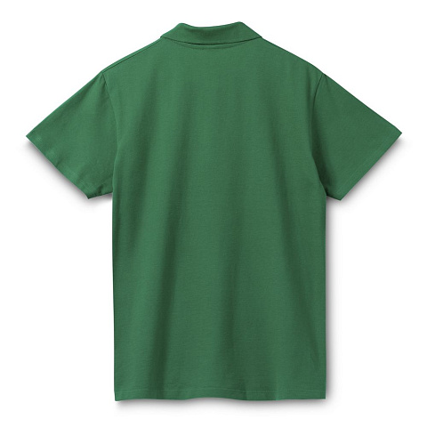Рубашка поло мужская Spring 210, темно-зеленая - рис 3.