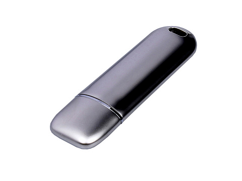 Металлическая флешка со сканером отпечатков пальцев в подарочной упаковке на 256 Гб, серебристый - рис 3.