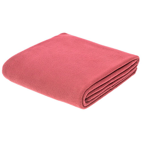 Флисовый плед Warm&Peace XL, розовый (коралловый) - рис 2.
