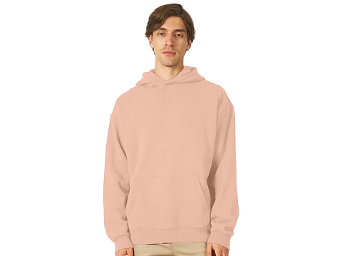 Толстовка с капюшоном оверсайз Berlin унисекс, лосось - рис 2.