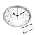 Часы настенные Insert3 с термометром и гигрометром, белые - миниатюра
