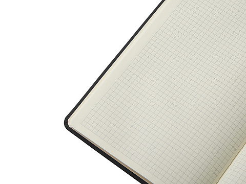 Блокнот в твердой обложке A5 Виспи в клетку, черный - рис 5.