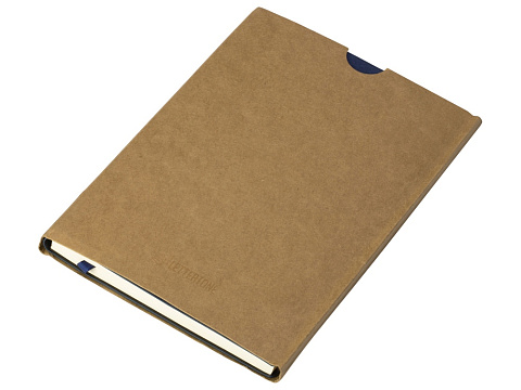 Бизнес блокнот Supreme с вставкой из софт-тача, гибкая обложка, 128 листов, синий - рис 11.