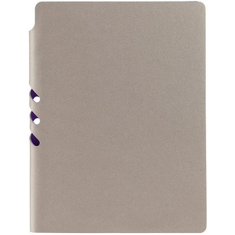Ежедневник Flexpen, недатированный, серебристо-фиолетовый - рис 5.