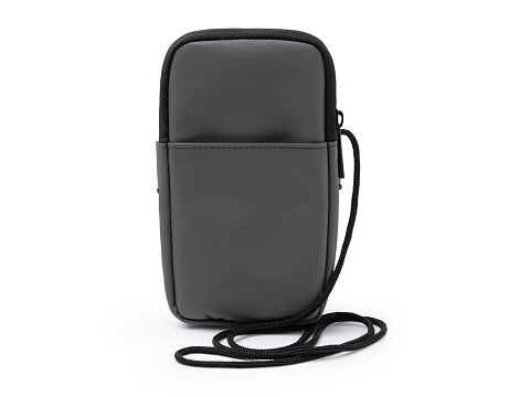 Сумка для мобильного телефона SEUL из экокожи, серый