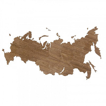 Деревянная карта России (орех)