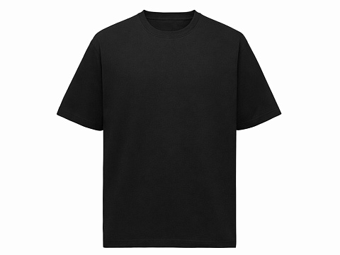 Футболка Kyoto из джерси 180 г/м2 с пич отделкой, унисекс, черный - рис 6.