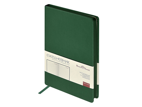 Ежедневник А5 Megapolis Color New soft-touch, зеленый