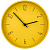 Часы настенные Silly, желтые - миниатюра - рис 2.