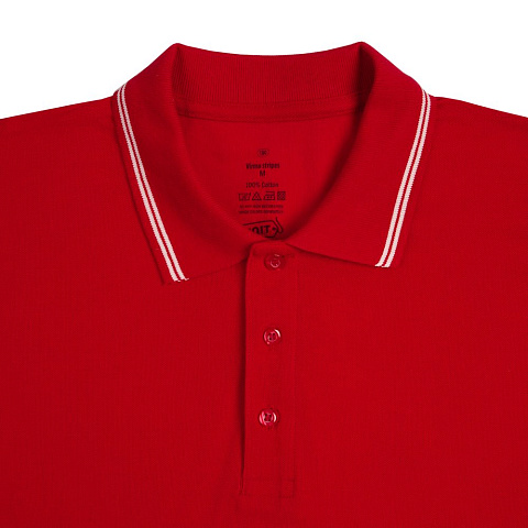 Рубашка поло Virma Stripes, красная - рис 4.