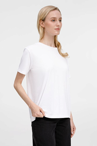 Футболка унисекс Senti, белая - рис 9.