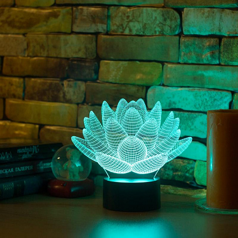 3D светильник Цветок лотоса - рис 6.