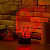3D светильник Сердце Love - миниатюра