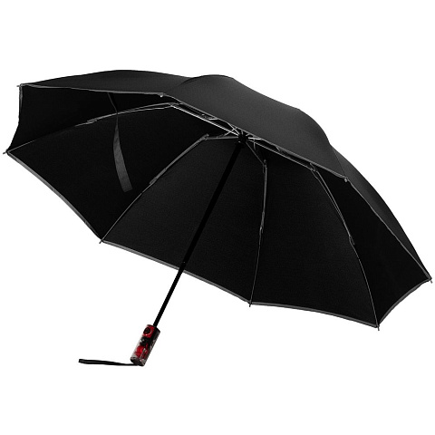 Зонт наоборот складной Futurum, черный - рис 2.