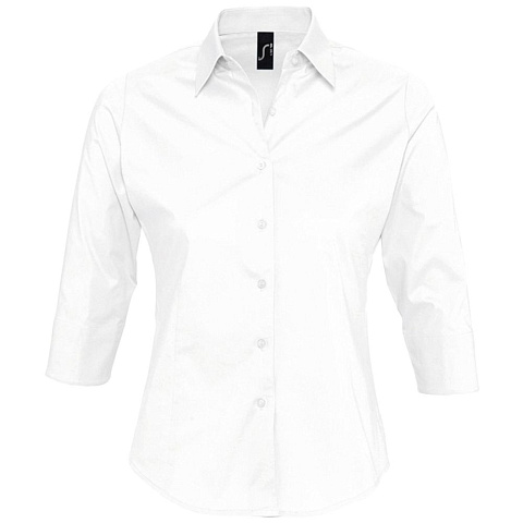 Рубашка женская с рукавом 3/4 Effect 140, белая - рис 2.