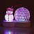 Светильник Снеговик с шаром - миниатюра - рис 2.