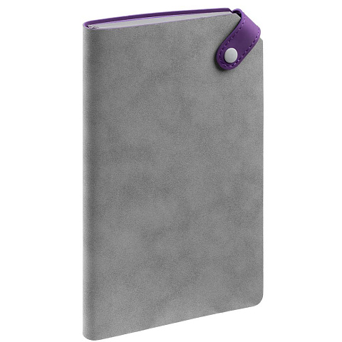Ежедневник Corner, недатированный, серый с фиолетовым - рис 3.