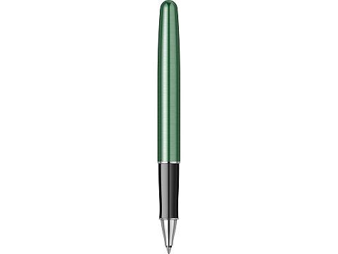 Ручка-роллер Parker Sonnet Essentials Green SB Steel CT, цвет чернил black, перо: F, в подарочной упаковке. - рис 7.