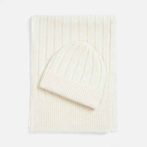 Шарф Bellish, белый (ванильный) - рис 5.