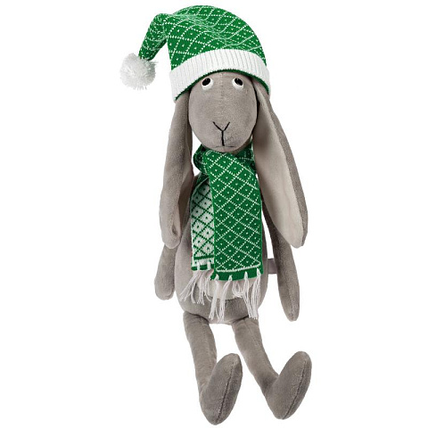 Игрушка Умный кролик в шапке и шарфе - рис 3.