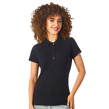 Рубашка поло First женская, черный