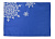 Декоративная салфетка «Снежинки», синяя - миниатюра