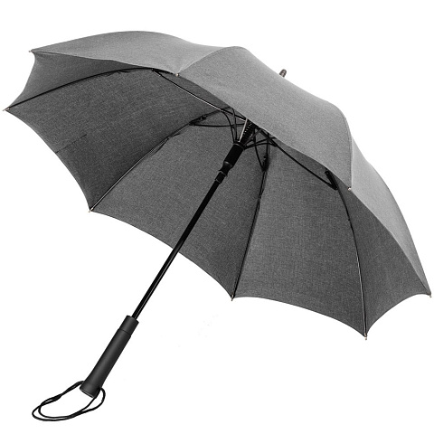 Зонт-трость rainVestment, светло-серый меланж - рис 3.
