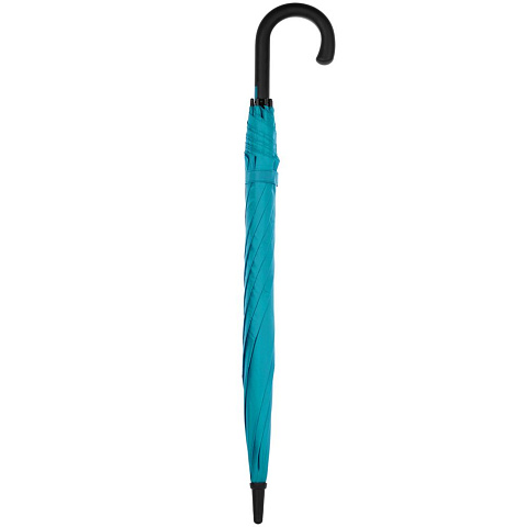 Зонт-трость Undercolor с цветными спицами, бирюзовый - рис 5.