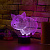 3D светильник Свинья - миниатюра