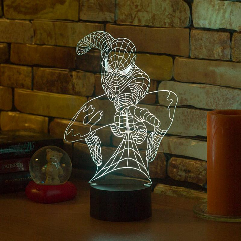 3D светильник Человек Паук - рис 7.