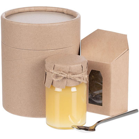 Подарочный набор "Мед + чай" в тубусе - рис 9.