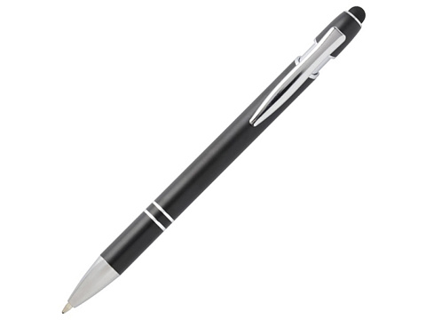 Kish шариковая ручка с серебристой отделкой - сплошной черный (черные чернила)