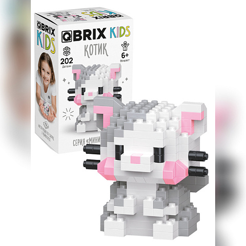 Конструктор KIDS серия "Мини-блоки" Котик