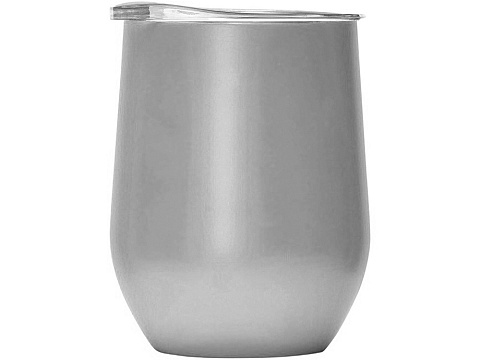 Вакуумная термокружка Sense, непротекаемая крышка, крафтовая упаковка, серый - рис 3.