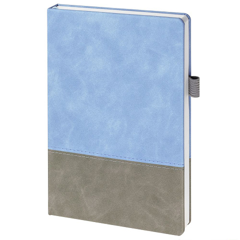 Ежедневник Horizon, недатированный, серый с голубым - рис 3.