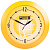 Часы настенные Vivid Large, желтые - миниатюра