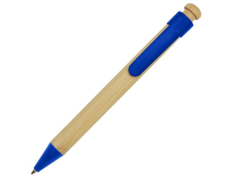 Rattan шариковая ручка из бамбука и переработанной пластмассы - Синий