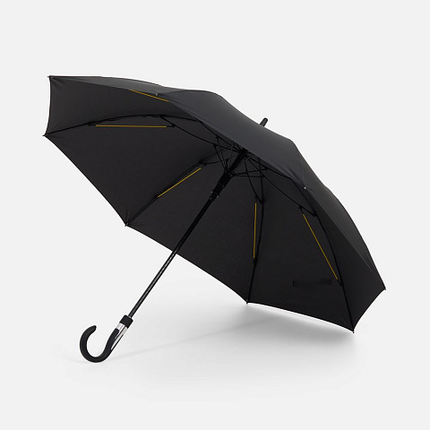 Зонт-трость Rainzee, черный - рис 2.