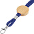 Шнурок для бейджа Tube Wood, синий - миниатюра - рис 4.