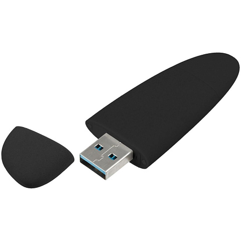 Флешка Pebble Type-C, USB 3.0, черная, 32 Гб - рис 3.