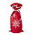 Новогодний чехол на бутылку Красный - миниатюра