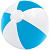 Надувной пляжный мяч Cruise, голубой с белым - миниатюра