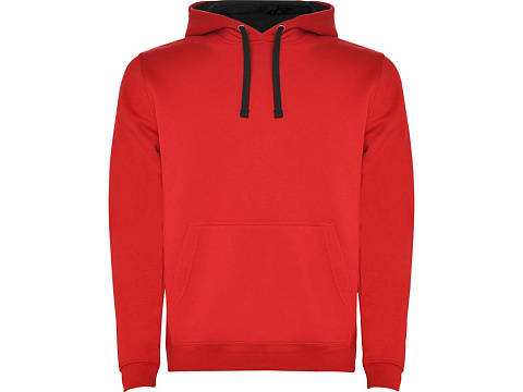 Толстовка с капюшоном Urban мужская, красный/черный