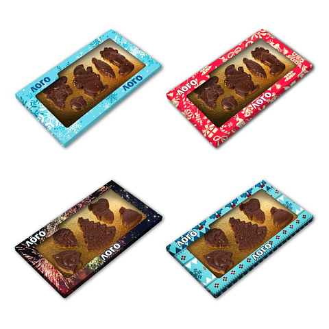 Набор фигурного шоколада Choco New Year на заказ - рис 2.
