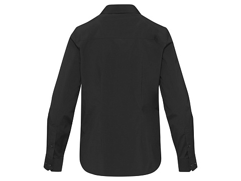 Carnelian женская рубашка из поплина - сплошной черный - рис 3.