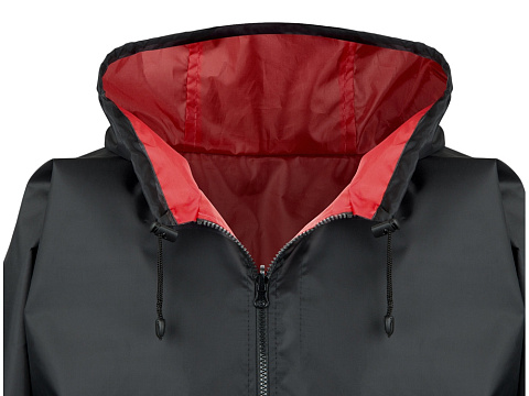 Дождевик Bi-color унисекс, красный/черный - рис 6.