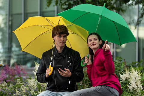 Зонт-трость Promo, желтый - рис 5.