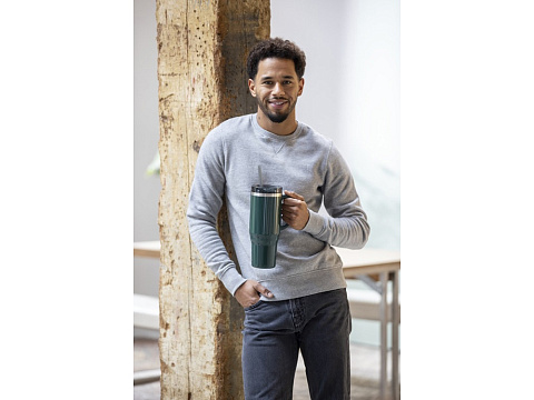 Melbourne кружка 1200 мл, сертифицированная согласно RCS, с соломинкой - Белый - рис 6.