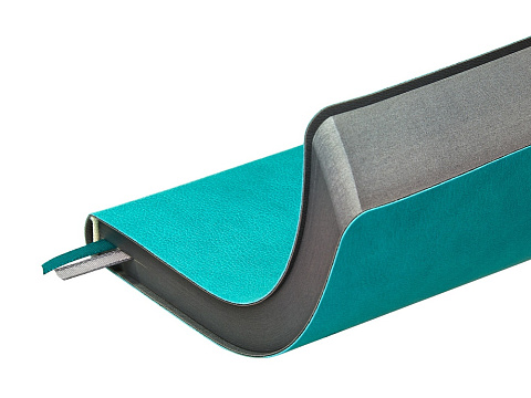 Ежедневник А5 датированный Boston 2026, морская волна с серым обрезом - рис 6.