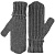 Варежки Nordkyn, серый меланж (эбонит) - миниатюра - рис 3.